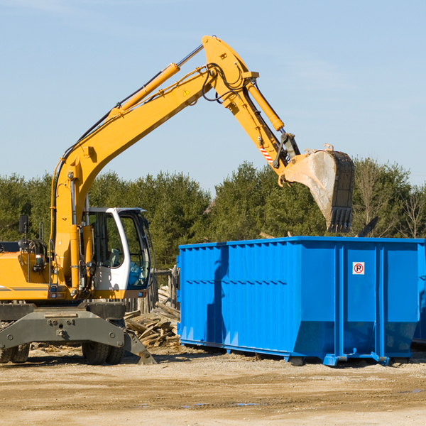 can i request a rental extension for a residential dumpster in Cardinal VA